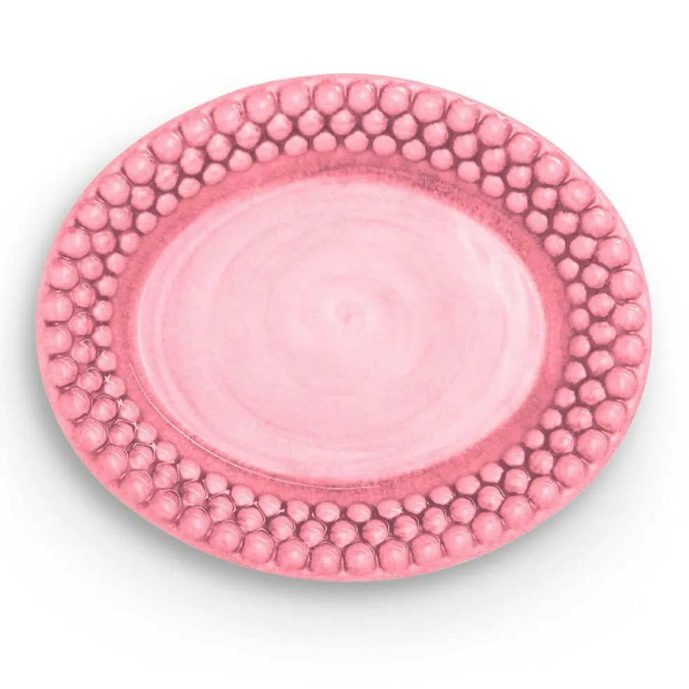 Bubbles Oval Plate 20 cm, Blue