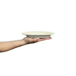 Bubbles Oval Plate 20 cm, Blue