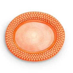 Bubbles Platter Oval 35 cm, Green