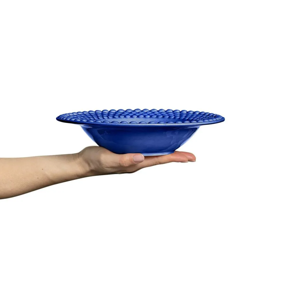 Bubbles Soup Plate 25 cm, Blue