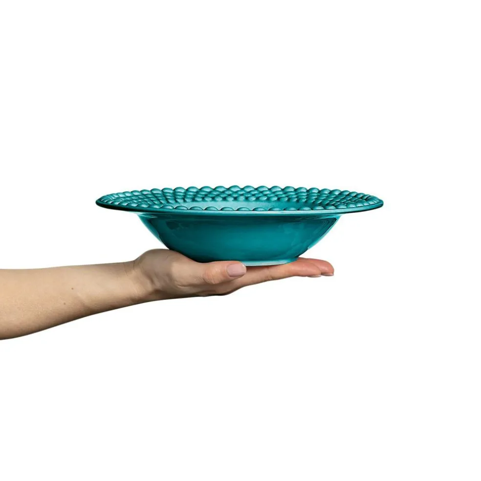 Bubbles Soup Plate 25 cm, Blue