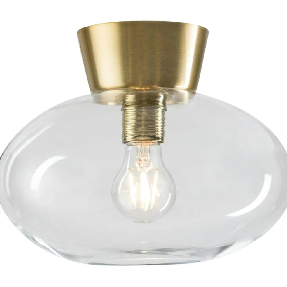 Bullo Flush Ceiling Light 270 mm, Brass