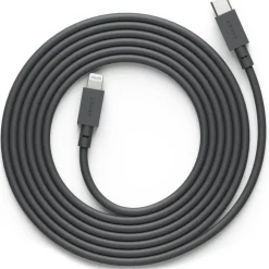 Cable 1 USB C to Lightning Charging Cable , 2m, Stockholm Black
