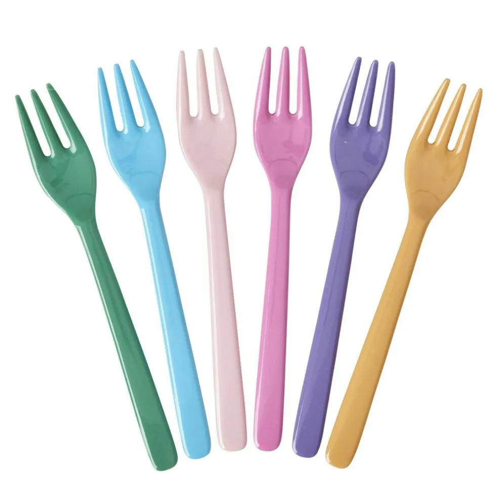 Cake Fork Melamine 6-pack, Show Your True Colors