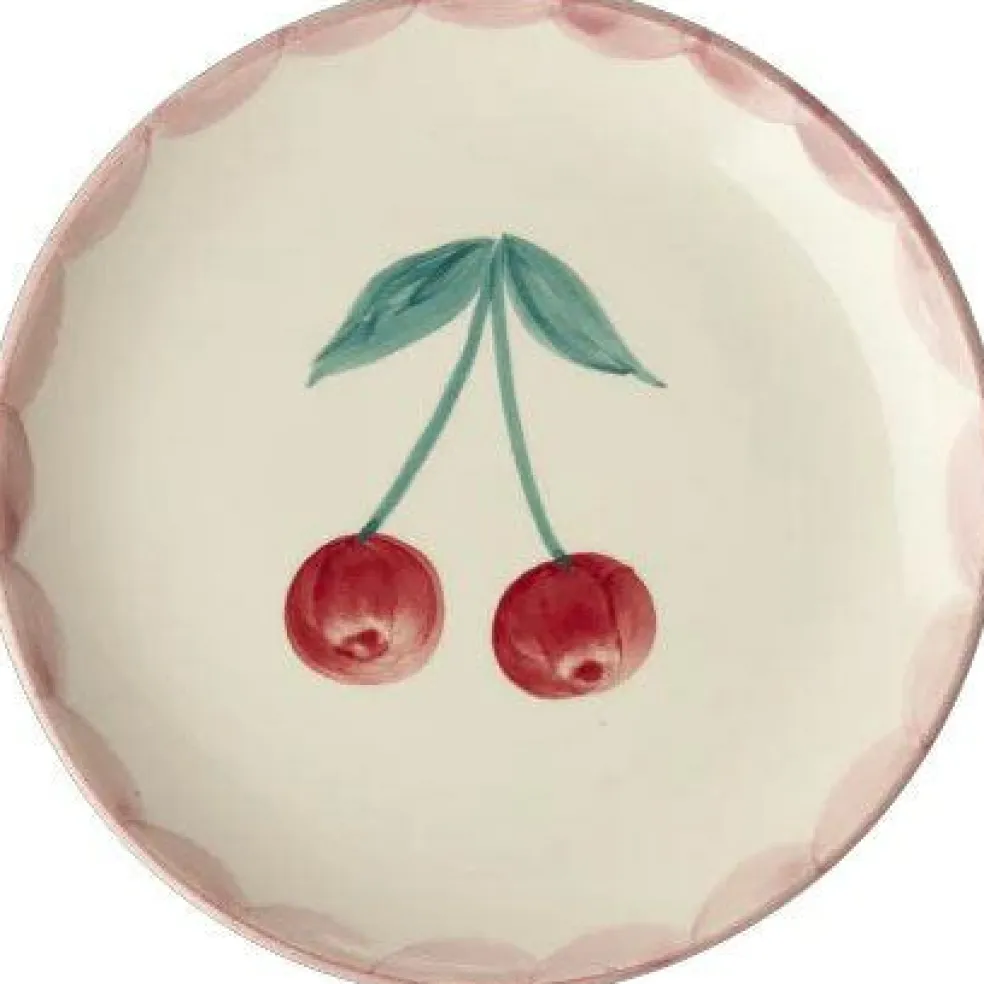 Cake Plate Ceramic 15 cm, Cherry