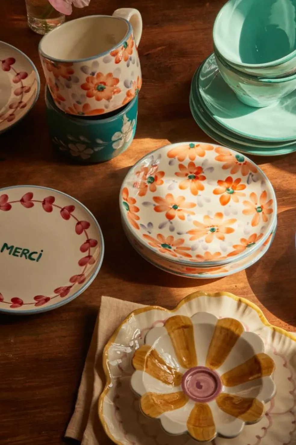 Cake Plate Ceramic 15 cm, Cherry