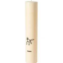 Calendar Candle Mistletoe, White
