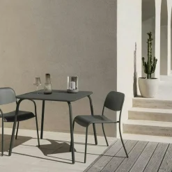 Calma Candle Holder Steel Grey/Smoke 22.5 cm