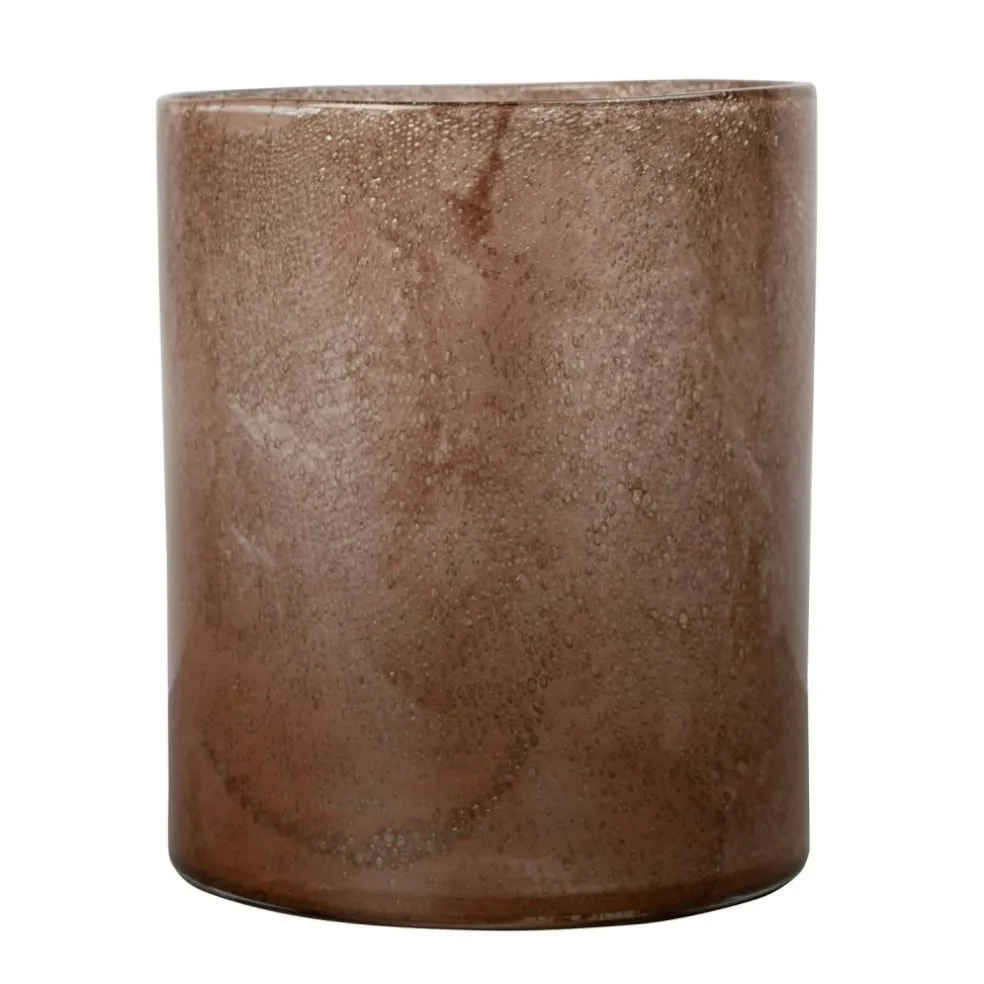 Calore Candle Holder / Vase L, Rusty Red
