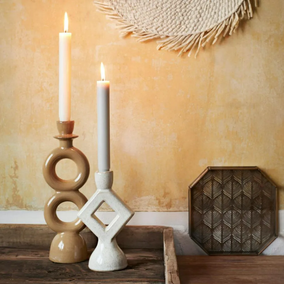 Candle holder, Off-White