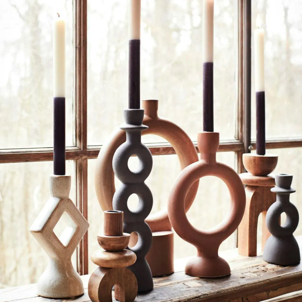 Candle holder, Off-White