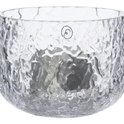 Candle Holder With Patterned Glass 6 cm