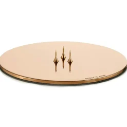 Candle Plate Ø12 cm Rose Gold, Shiny
