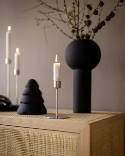 Candlestick 13 cm, Coconut