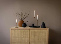 Candlestick 29 cm, Coconut