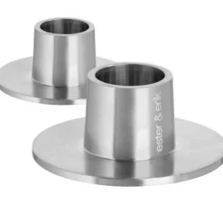 Candlestick matte Ø6 cm 2-pack, Matte Black