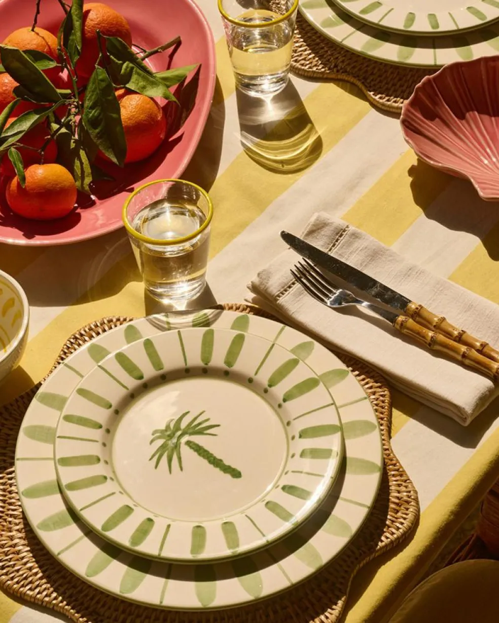 Cannes Side Plate 22 cm, Green