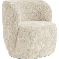 Cap Armchair Sheepskin, Grey