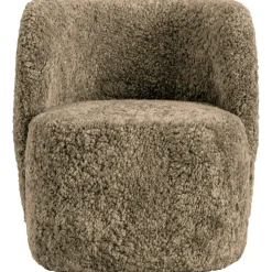 Cap Armchair Sheepskin, Grey
