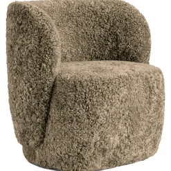 Cap Armchair Sheepskin, Grey