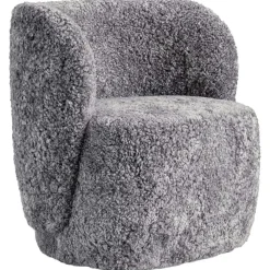 Cap Armchair Sheepskin, Grey