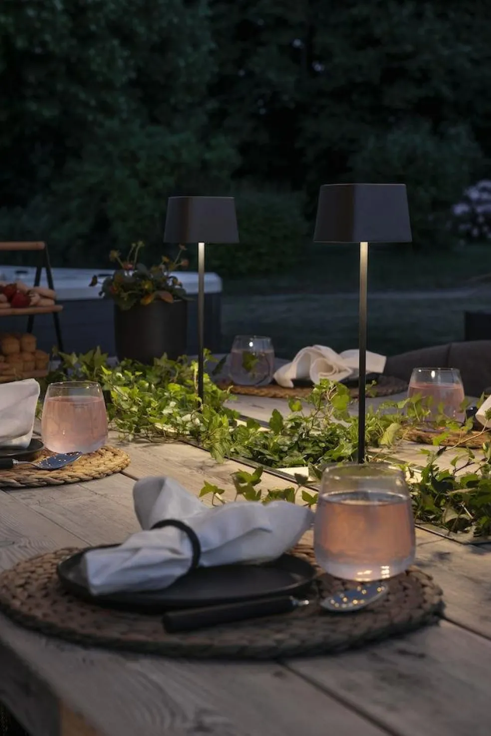 Capri Table Lamp Portable, White