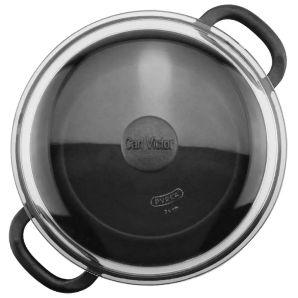 Cast Iron Pot With Glass Lid, 7 L