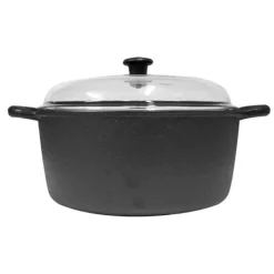 Cast Iron Pot With Glass Lid, 7 L