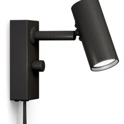 Cato Wall Lamp, Matte White / Brass