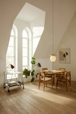 C-Chair Dining Chair, Black oak / Cane