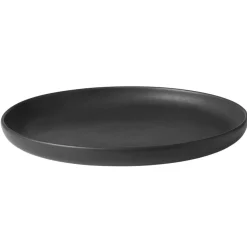 Ceramic Pisu 16 Plate Ø22 cm, Ink Black