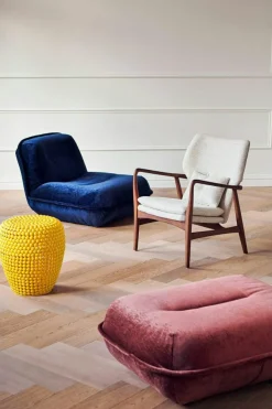 Chair Peggy Fabric Rough Ecru