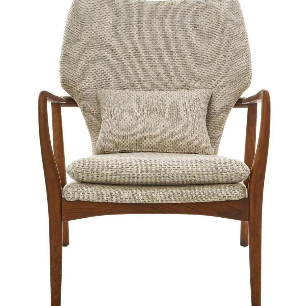 Chair Peggy Fabric Rough Ecru