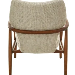 Chair Peggy Fabric Rough Ecru