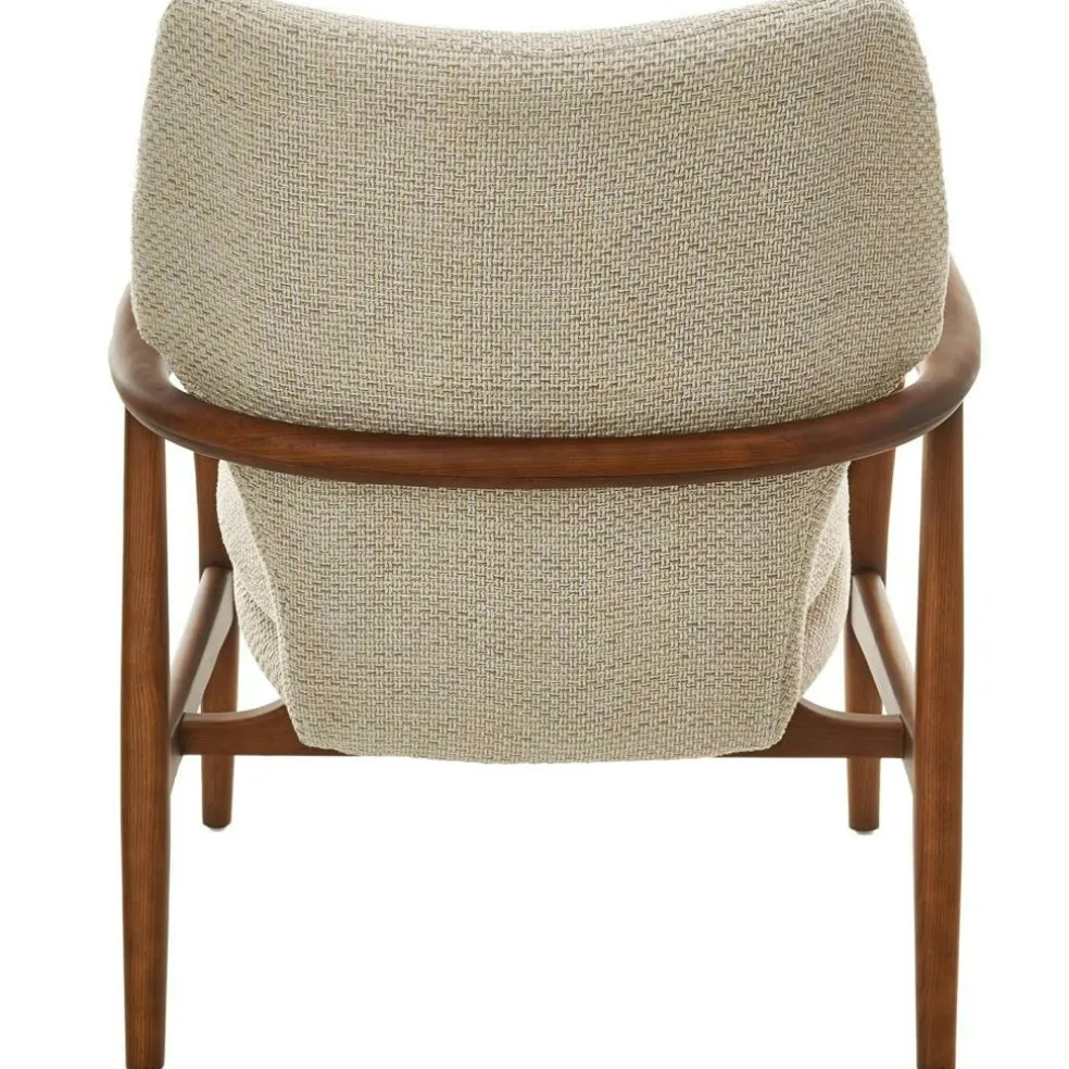 Chair Peggy Fabric Rough Ecru