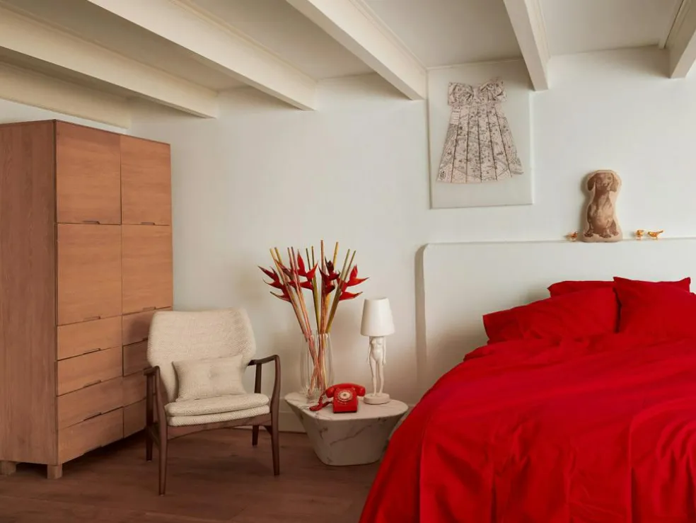 Chair Peggy Fabric Rough Ecru