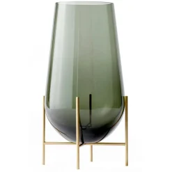 Échasse Vase M, Smoked/ Brass