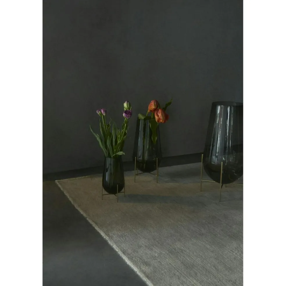 Échasse Vase M, Smoked/ Brass