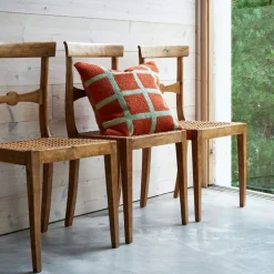 Check Cushion Cover 50x50 cm, Cactus Green / Aqua