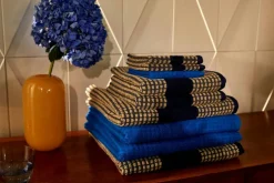 Check Towel 70x140 cm, Yellow / Pink