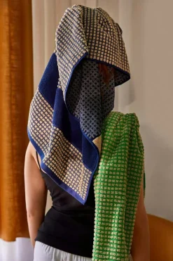 Check Towel 70x140 cm, Yellow / Pink