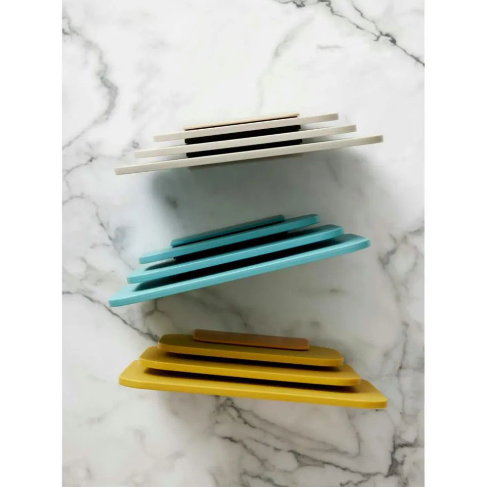 Choptima Chopping Boards With Holder, Nordic Green