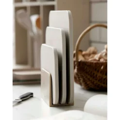 Choptima Chopping Boards With Holder, Nordic Green