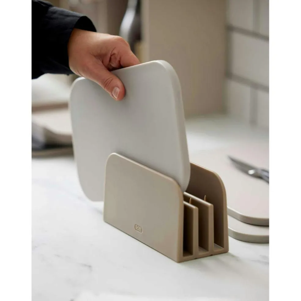 Choptima Chopping Boards With Holder, Nordic Green