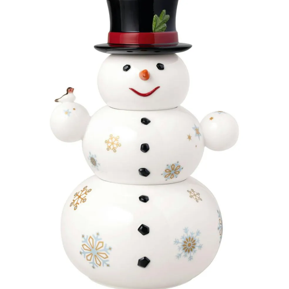 Christmas Toys Memory Snowman Jar, White