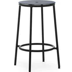 Circa Bar Stool 65 cm, Brown Leather / Ultra leather 41574