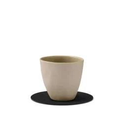 Circle Coaster Serene 10 cm, Black