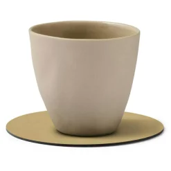 Circle Glass Coaster Nupo 10 cm, Flint Grey