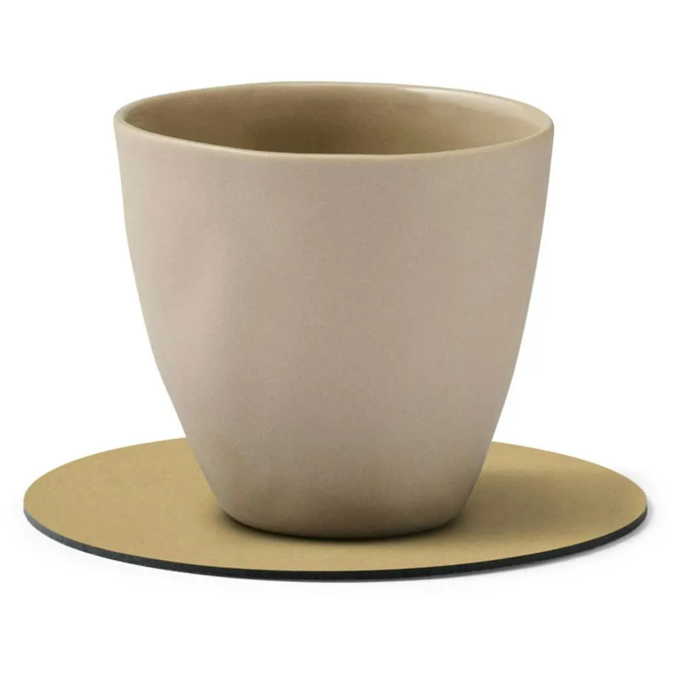 Circle Glass Coaster Nupo 10 cm, Flint Grey