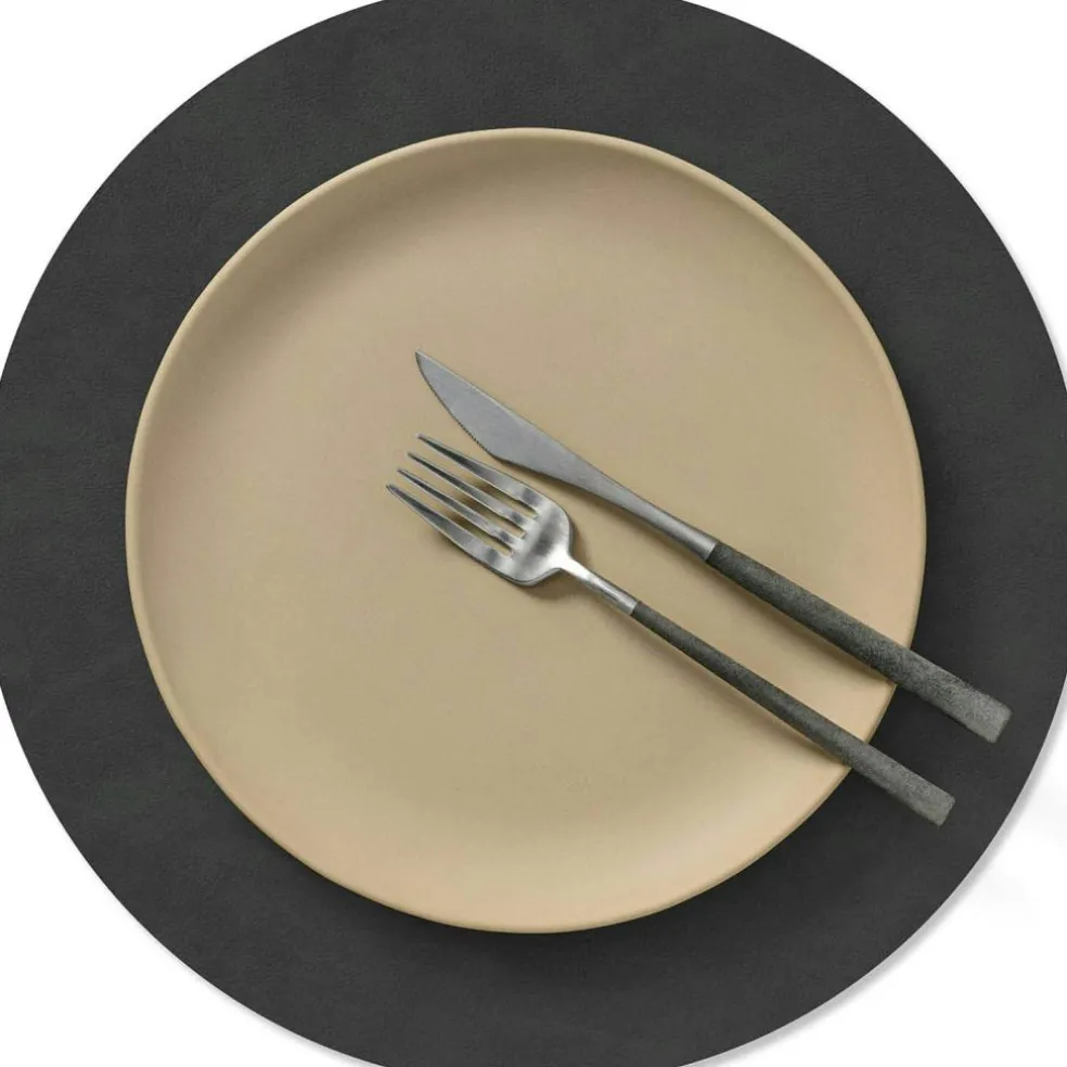 Circle M Table Mat Nupo, Ø30 cm, Black